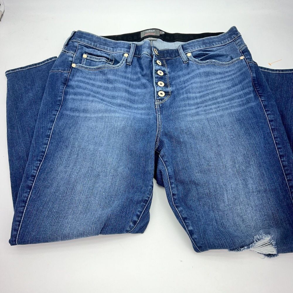 Torrid bombshell skinny premium stretch blue jeans size 22t